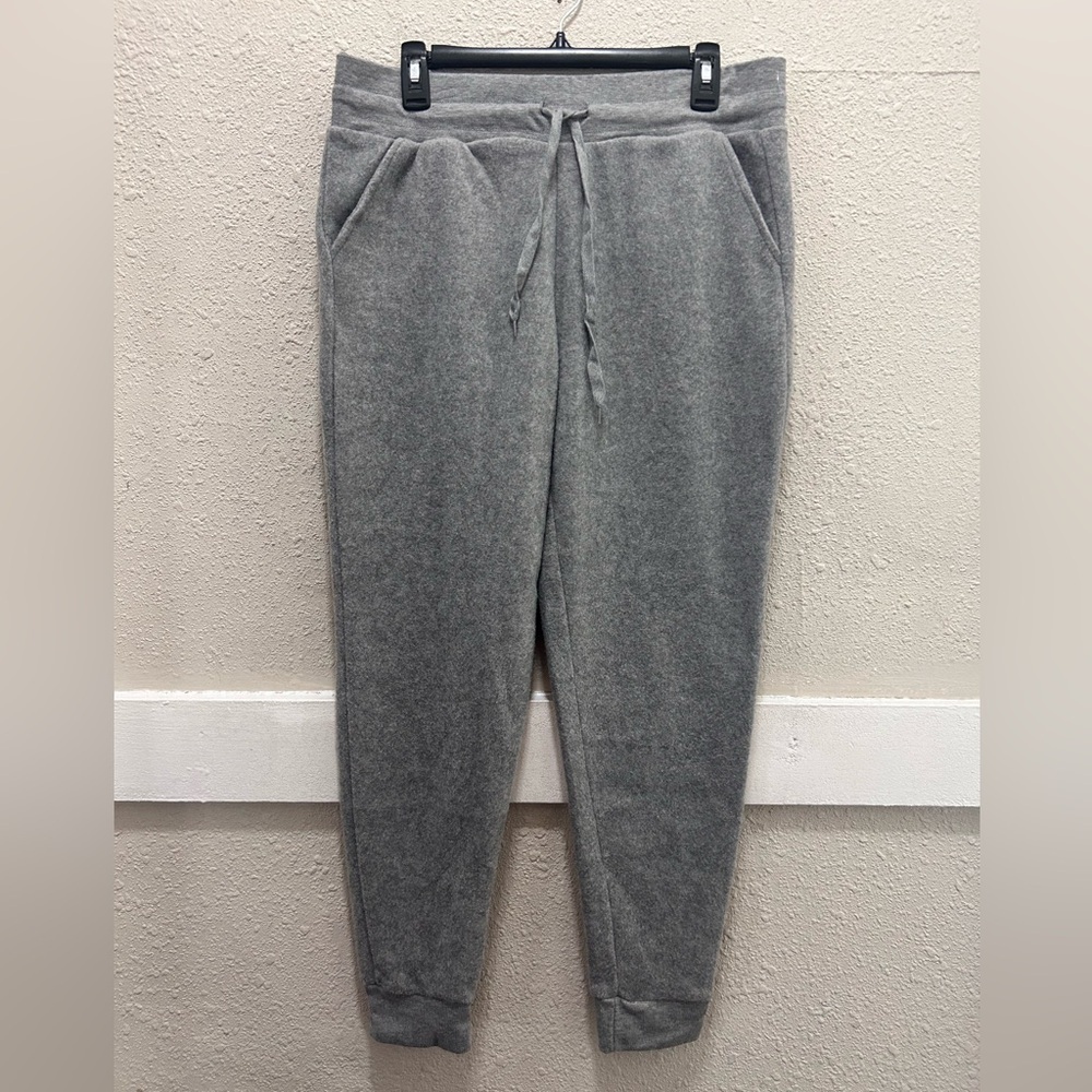 If It Were Me Grey Fleece Joggers Large